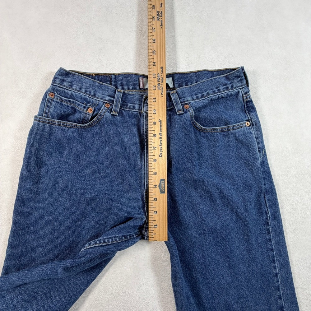 Vintage Levis 550 Relaxed Fit Jeans Mens 34x30 Fits 32 Blue Denim Tapered Retro - Picture 8 of 10